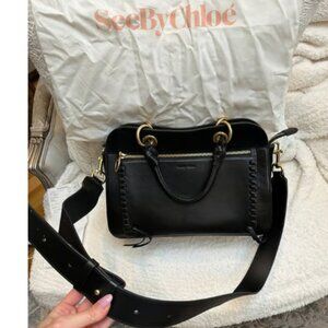 See By Chloe Black Leather Shoulder Bag
